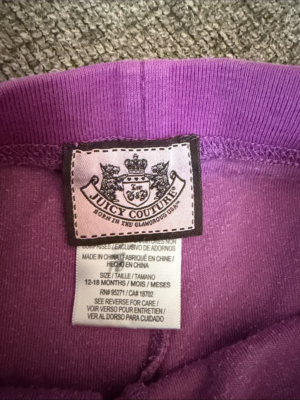 Juicy Couture Pink Girls Velour Hoodie & Pants Matching Set